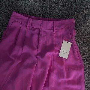 A New Day Fuchsia Pleated Trousers